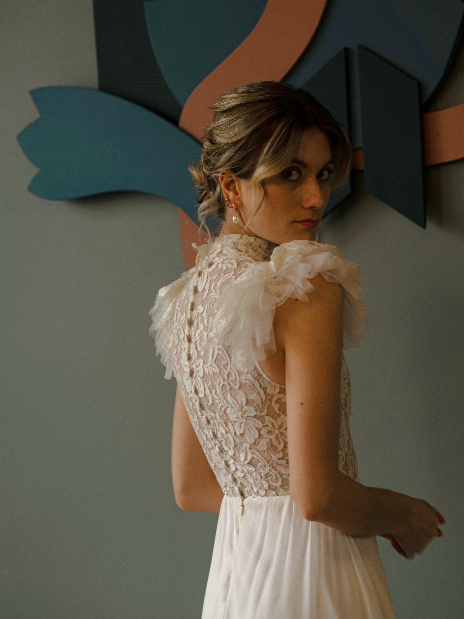 Dioné modèle couture robe de mariée romantique
