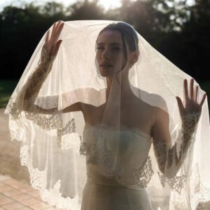 Voile de Mariée Lys  -Court
