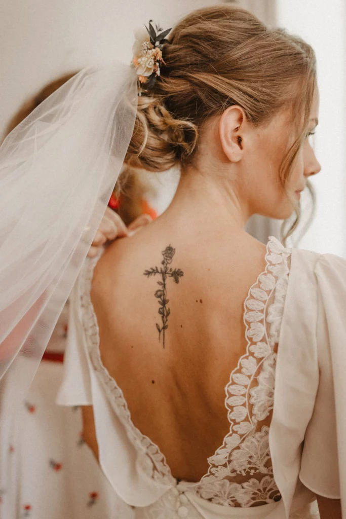 robe de mariée fluide crêpe de chine été Ségolène Gabet sur mesure