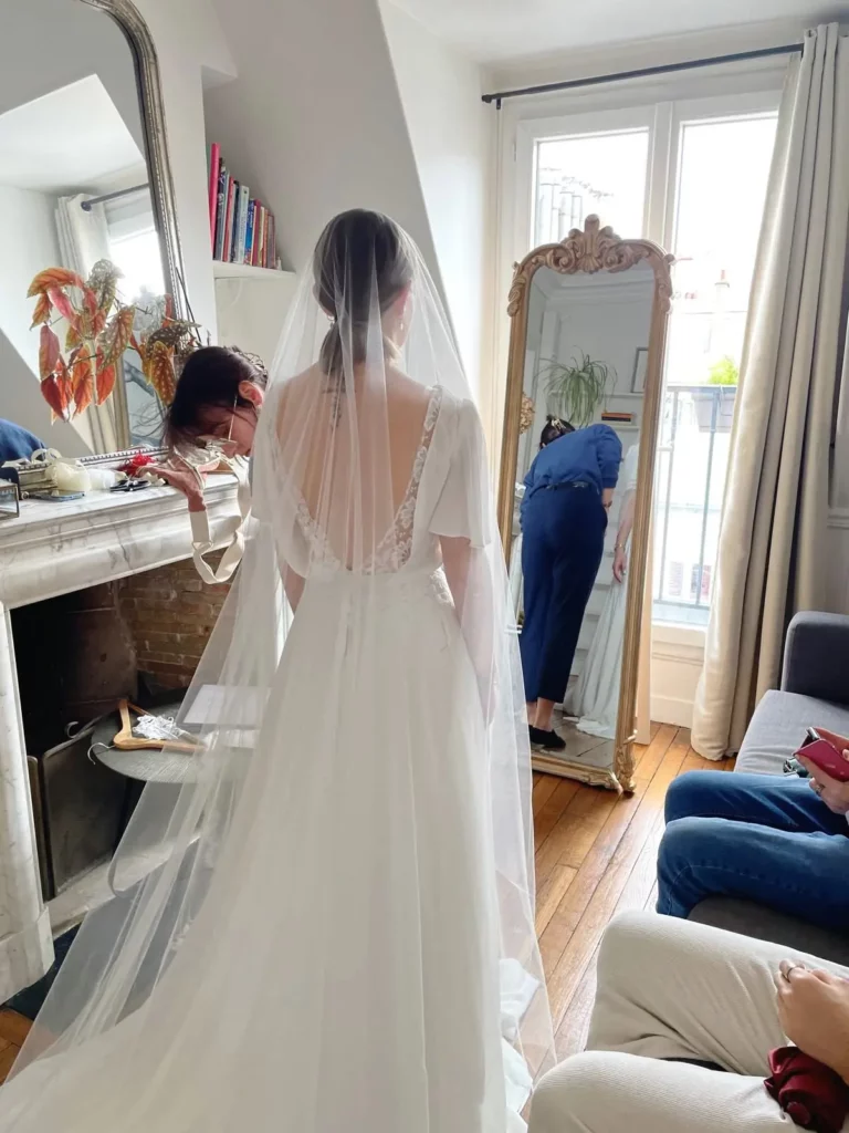 Wedding dress luxury wedding Ségolène Gabet