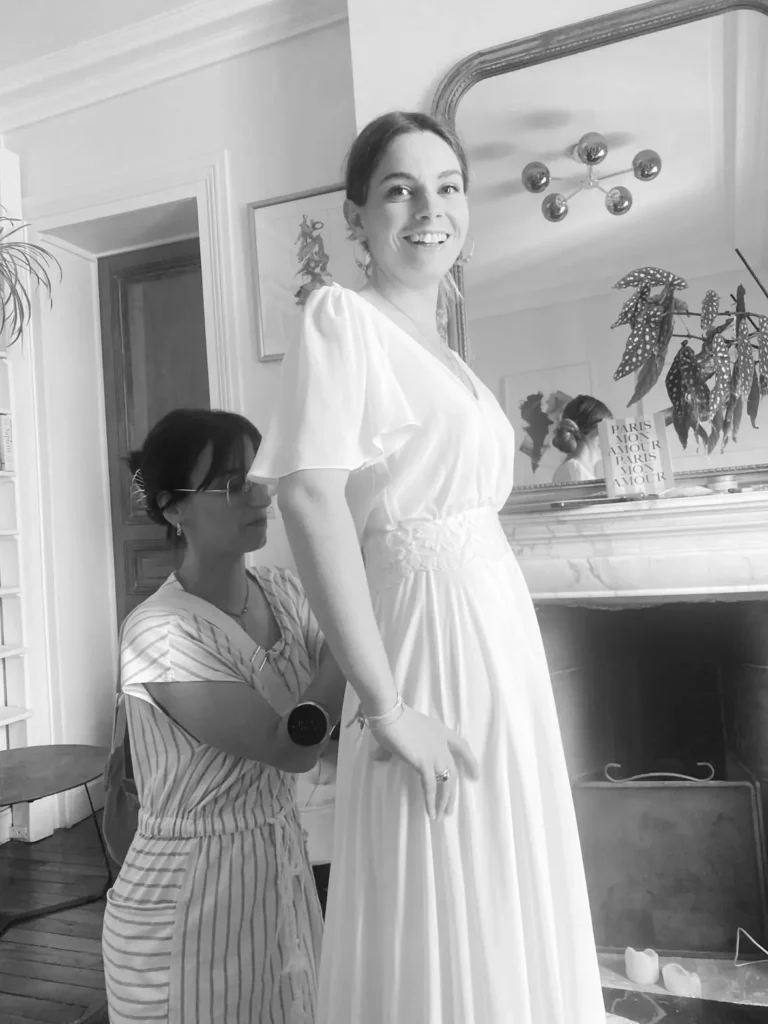 Essayage robe de mariée Paris à domicile sur rendez-vous