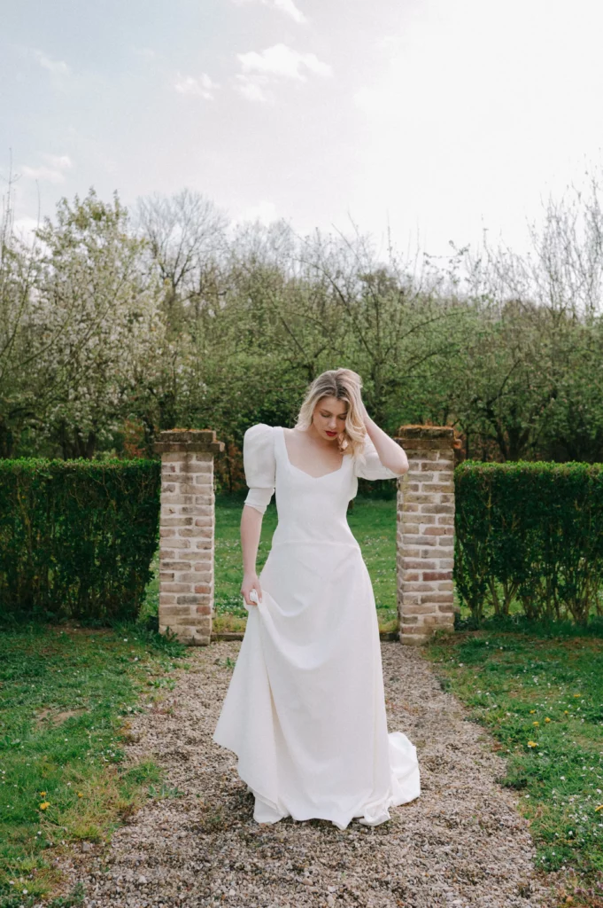 Minimaliste wedding dress Ségolène Gabet