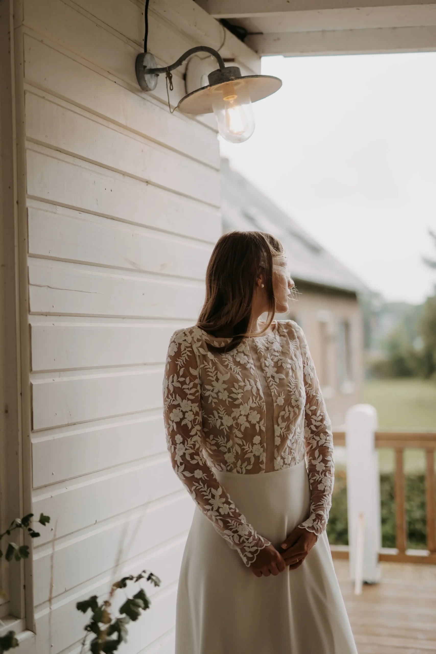 Ségolène Gabet modèle mariée signature tulle brodé franças