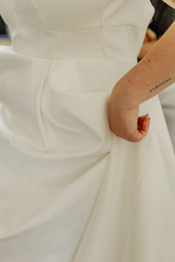 robe de mariée mikado de soie