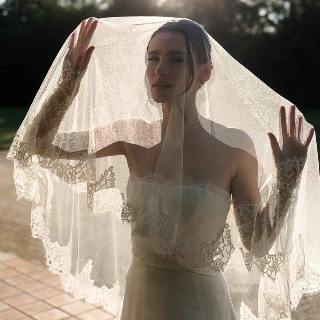 Voile de mariée Lys robe de mariée luxe Ségolène Gabet