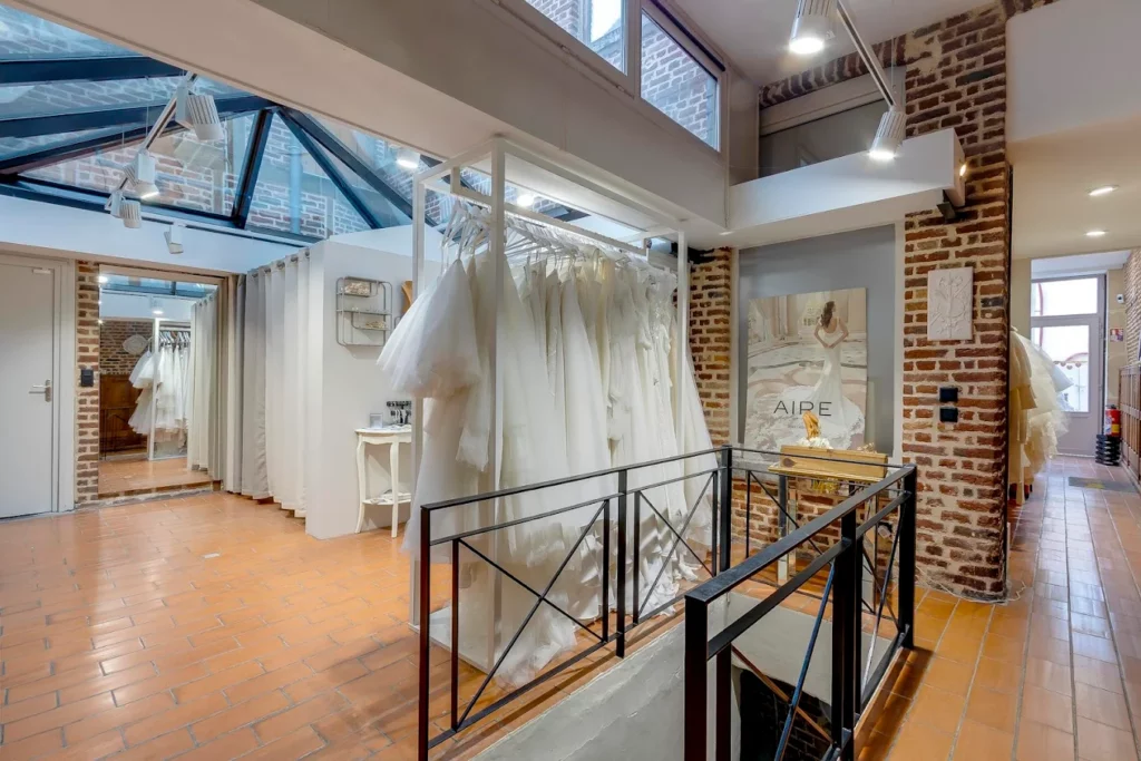 Robe de mariée éco-responsable Aube, Maison Ségolène Gabet chez Mariée Couture à Lille