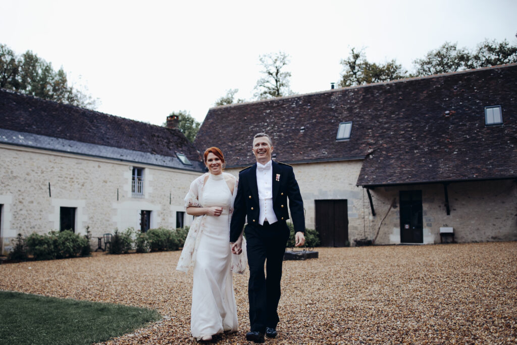 Couple mariage - robe de mariée sur mesure Lille Paris Ségolène Gabet