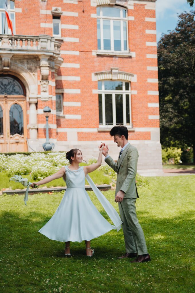 Création robe de mariée civile en sur mesure Ségolène Gabet Lille
